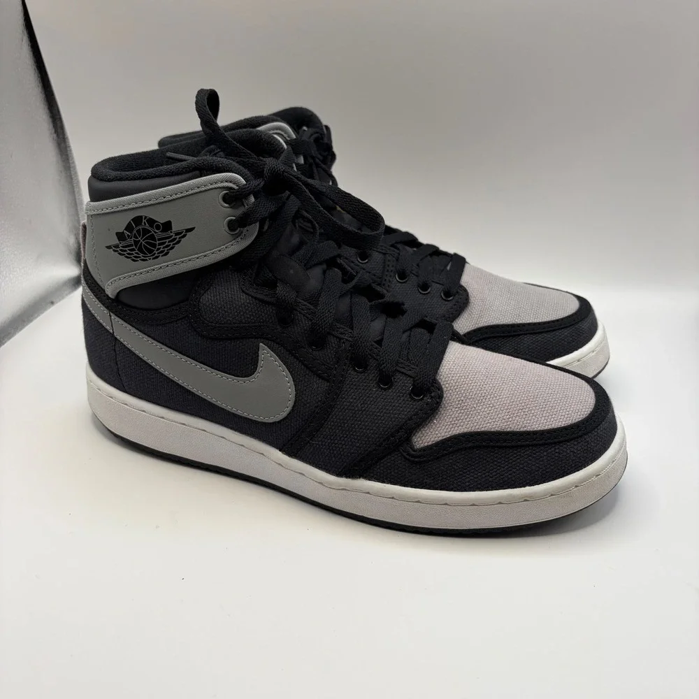 Jordan 1 Retro AJKO Shadow 2015 Black Grey Canvas Sneakers 638471-033 Mens 8